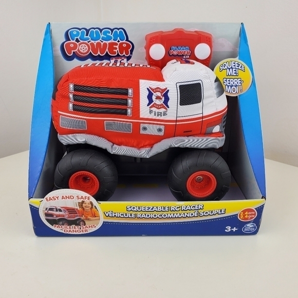 PLUSH Power RC, Remote Control Fire Truck with Soft Body and 2-Way Steering - Picture 4 of 12